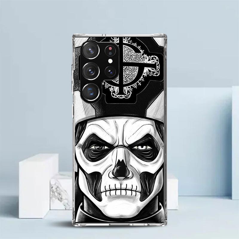 

Ghost Papa Emeritus Phone Case For Samsung Galaxy S24 S25 Edge S26 Ultra S22 S23 Plus S21 + S20 FE Soft TPU Back Cover Galaxy S2 Samsung S20 FE