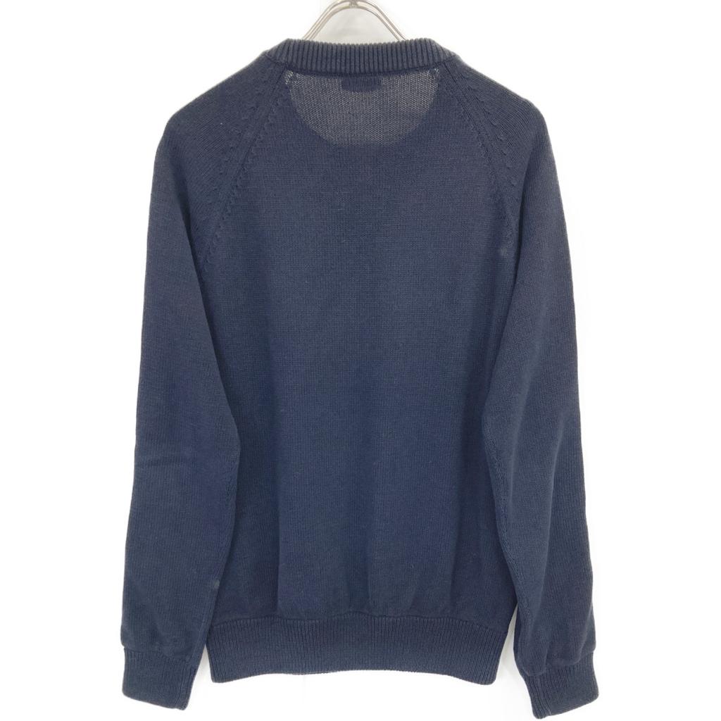 Dior Navy 113M638AT187 Off-Leak Cotton Knit Tops S NavyUsed