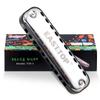 East Top Blues Harmonica for Stainless C 10 20 Suitable for and As a Gift for Learning and Practice Beginners, Children's, Steel, High-Tightness, Key,