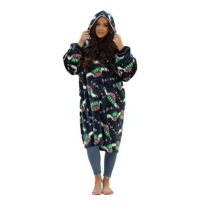 Unisex Adult Logo Fleece Sherpa Lined Oversized Blanket Hoodie
