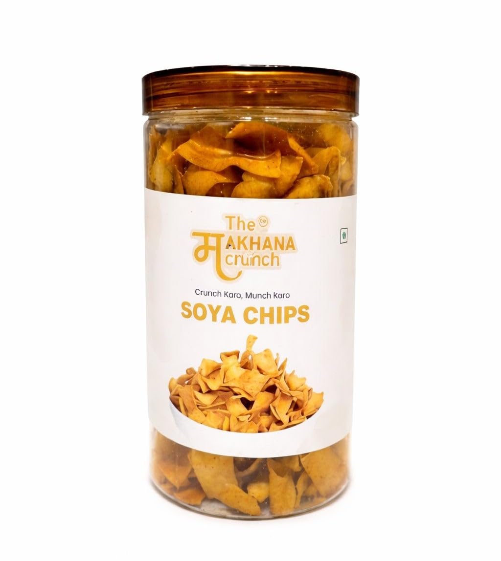 The Makhana Crunch Soya Chips | High-Protein Crunchy Snack | Crispy & Flavorful | No Artificial Preservatives | 150 g