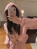 Women's Casual Sports Suit, 2025 Spring/Autumn: Korean Style Wide-Leg Pants & Slim Sweater Two-Piece Set