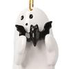 Love Heart Ghost Hanging Decoration Halloween Indoor Outdoor Car Rearview Mirror 2D Flat Acrylic Cartoon Ghost Hanging Ornament Pendant