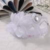 Mesh Flower Mask Half Face Masquerade for Women, Rhinestone Venetian Evening Party Mask, Costumes Accessory Halloween Carnival Prom Ball