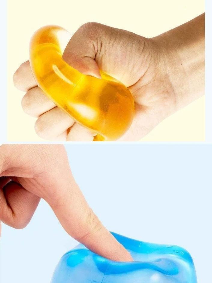 Ice Cube Squishy Toy TPR Jelly Gel Stress Relief