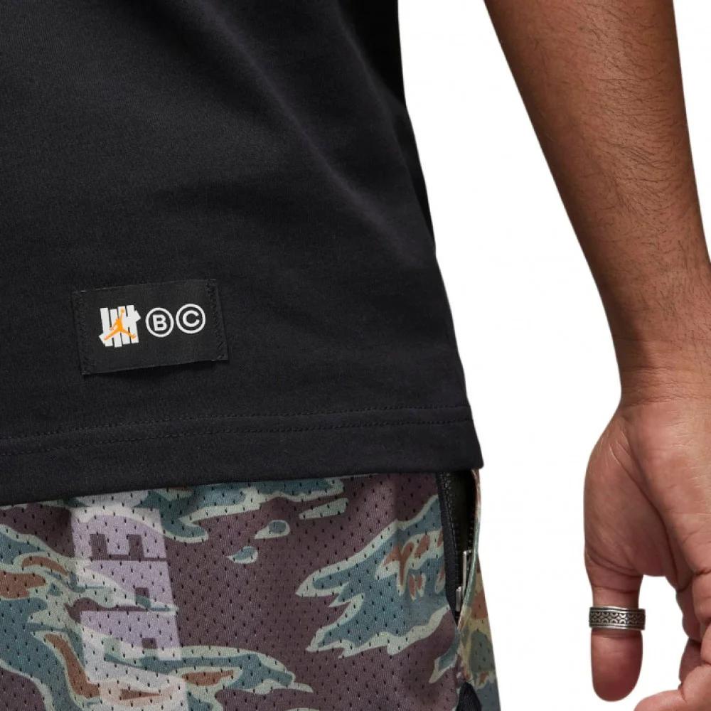 Air Jordan X Undefeated Free Throw T-Shirt Black Men Tops DX6029-010