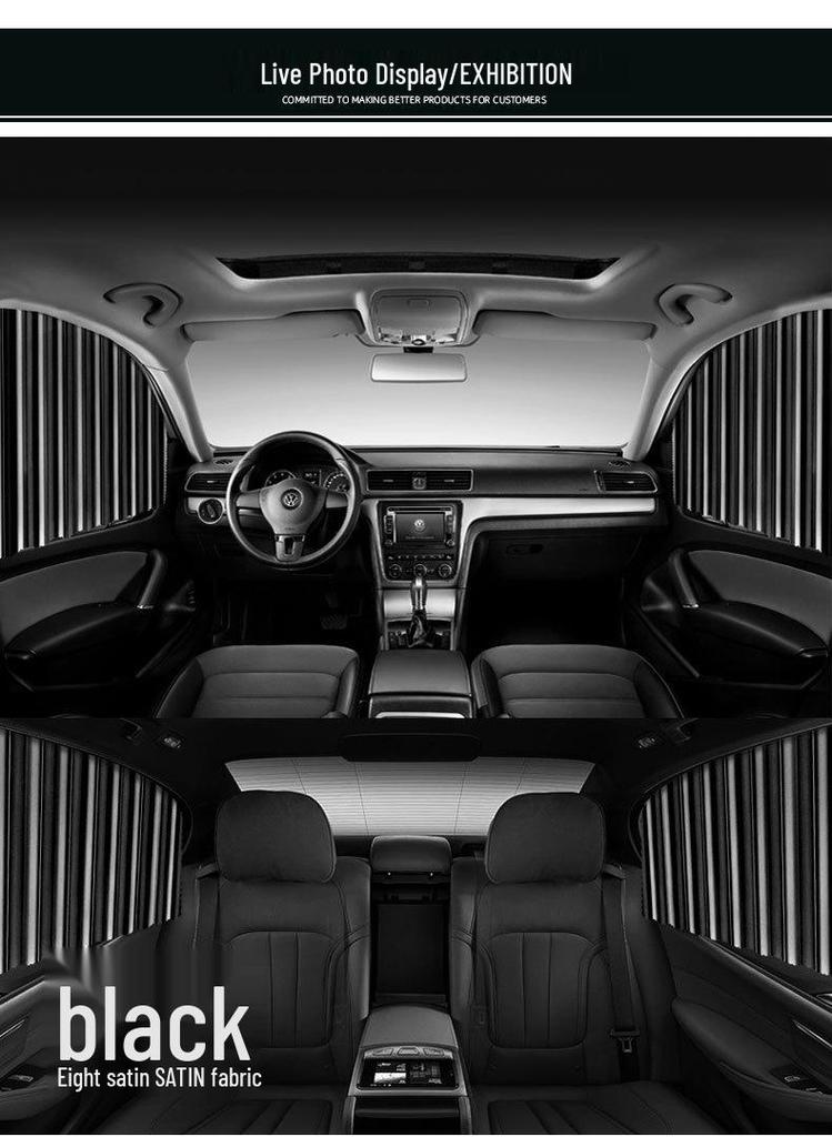 Car Side Window Sun Shade Blinds - Baby Sun Protection, Heat Insulation, Privacy Curtain