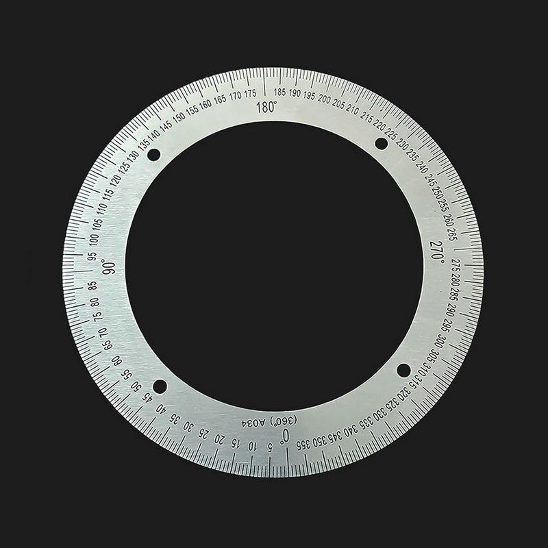 1 Piece 360 Stainless Steel Angle Measurer Tool Dial Diy Machine Tool Replacement Parts 80MM 100MM 130MM 140MM 180MM