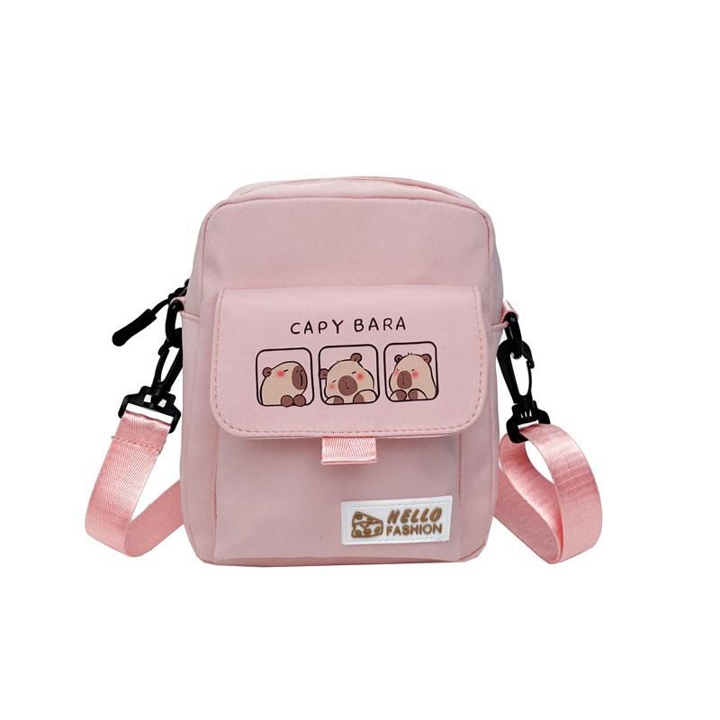 Crossbody Bag Student Small Square Bag Cute College Style Girl Versatile Mobile Phone Shoulder Bag Casual Small Satchel