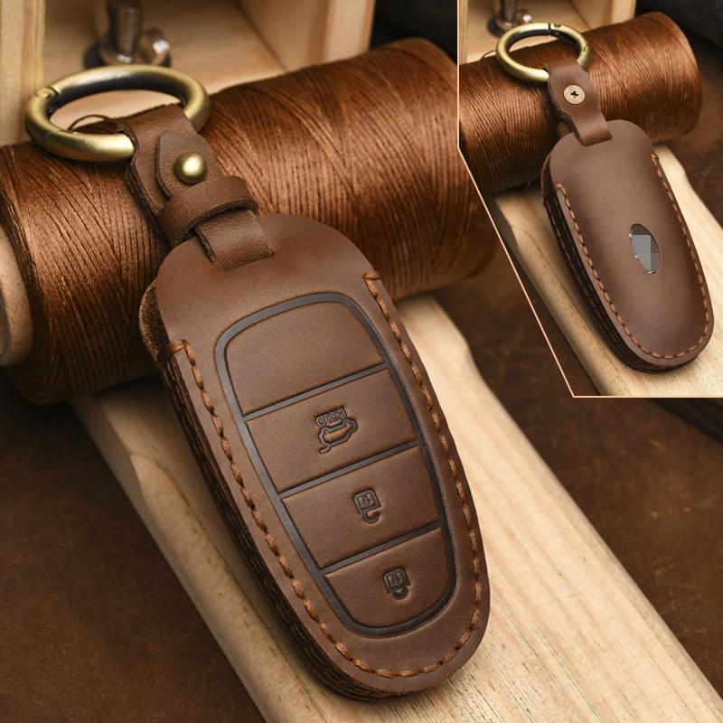 Suitable for Hyundai Key Cover New Tucson L Fifth Generation New Tucson Car Leather KeysCase Protector