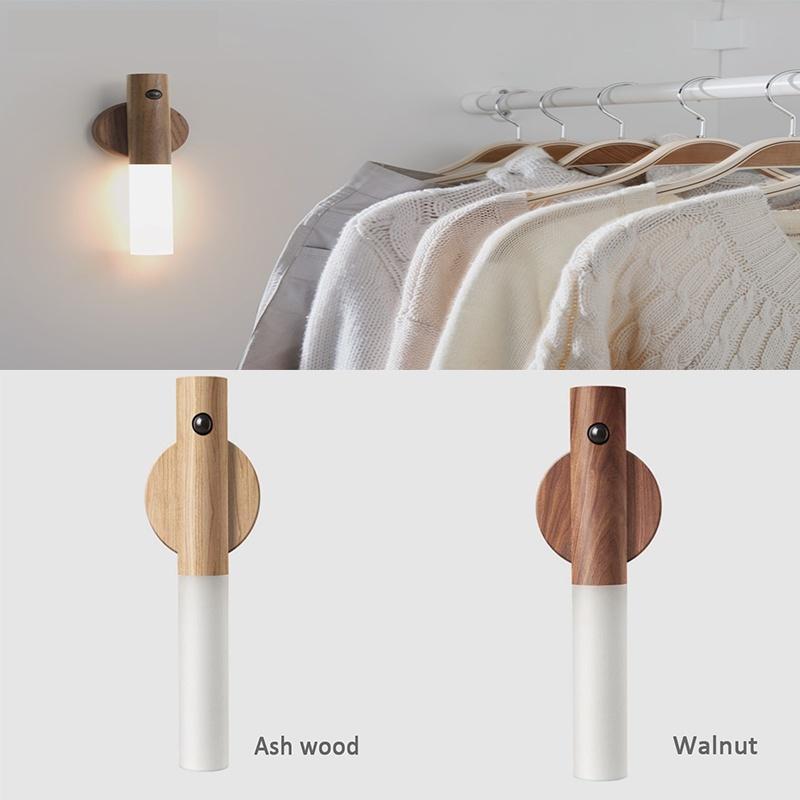 Wireless Smart Led Night Light With Dusk-to-dawn Sensor And Magnetic Base