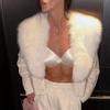 Knit Fluffy Cardigan Sweater Women 2026 Spring Knitted Long Sleeve V-Neck jacket Coat Female Elegant Knitwear Cardigan Sweater Coats