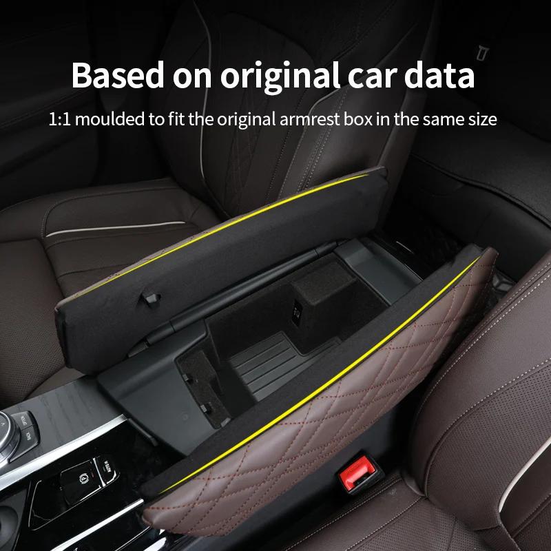 MBYDM1 New 2025 Car Armrest Box Pad Auto Central Arm Rest Box Cover Protect Mat For BMW 5 Series G30 G38 G32 6GT 2018-2023 Interior Acc
