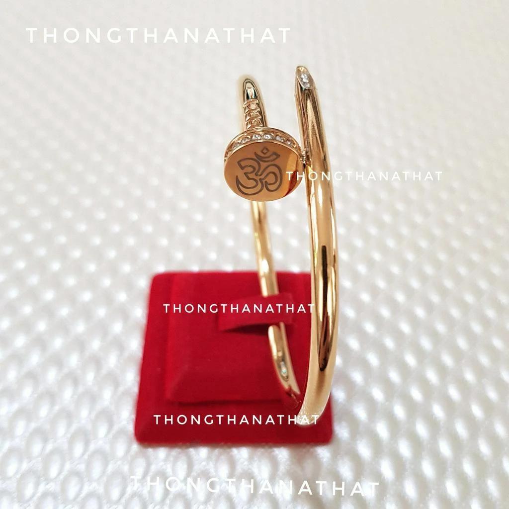 Hinduism Nail Head Bracelet Rhinestone Ganesha Five Row Yantra Sak Yant Tattoo Powerful Success Amulet Jewelry Vintage Protect Health Lucky Rich