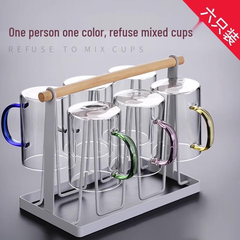 

Green Apple Heat-Resistant Glass Cup Set with Handle