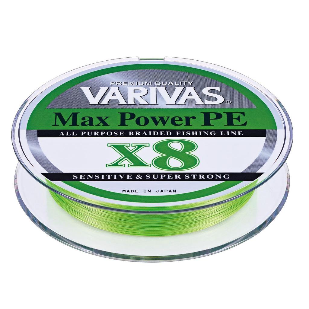 VARIVAS Max Power PE X8 Lime Line, Green, 200m, 0.6