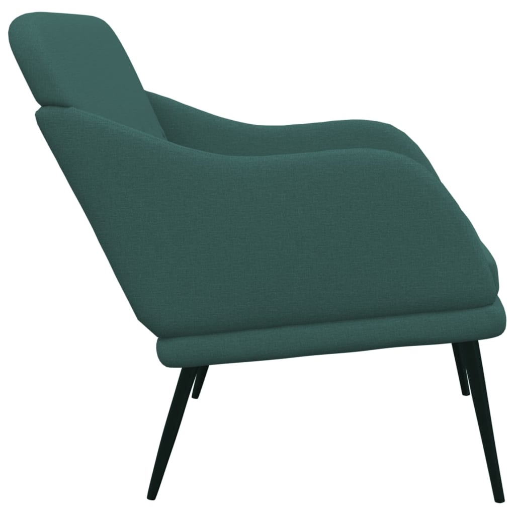 Bench in Dark Green 110 x 76 x 80 cm Fabric