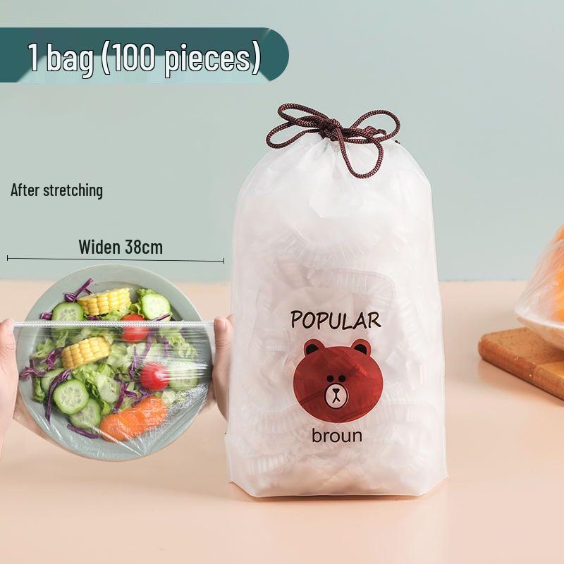 Little Bear Fresh-Keeping Elastic Food Covers for Kitchen & Refrigerator