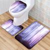 Unicorn Bathroom Floor Mat Toilet Three-Piece Set