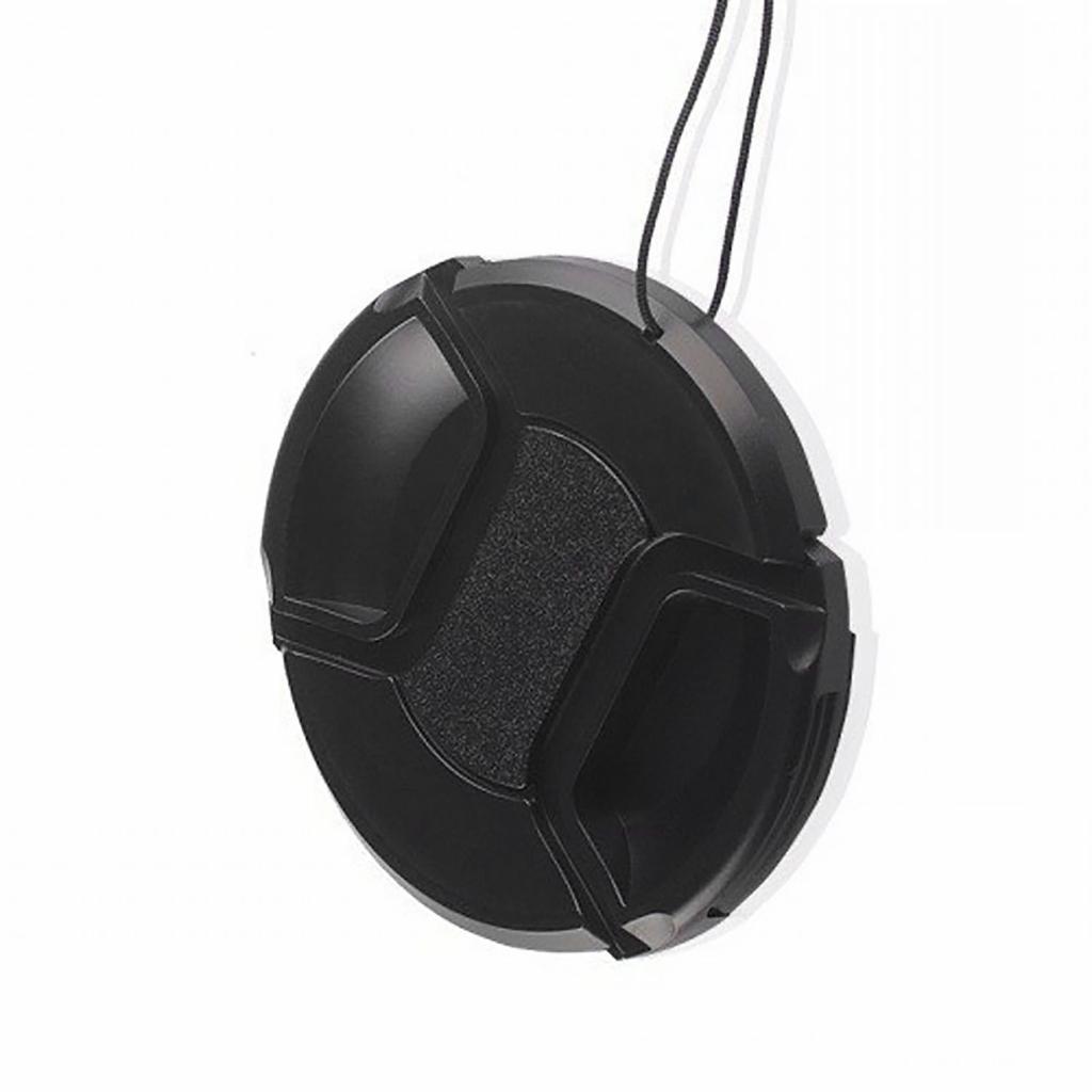 Camera Lens Cover Black ABS Protective Universal 58mm Front Lens Cover for Replacement
