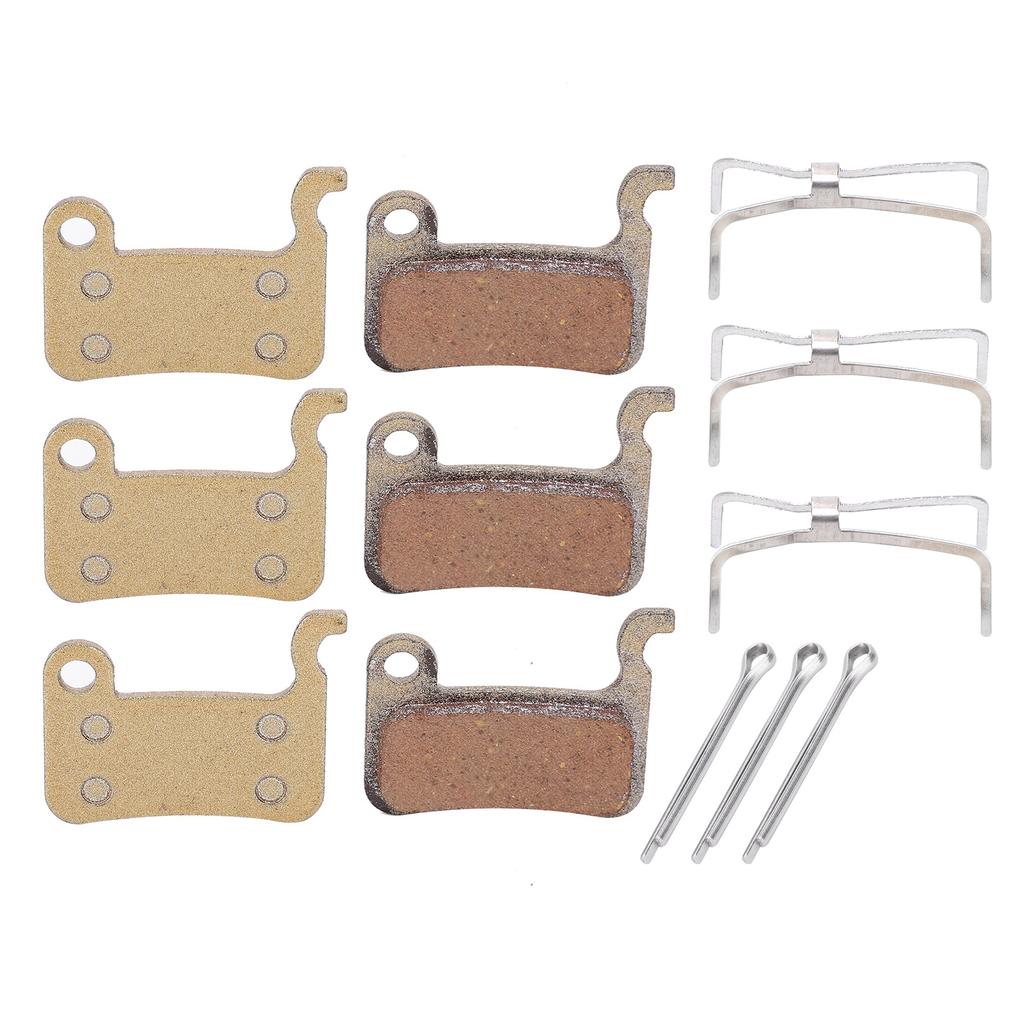 3 Pairs M965 Mountain Bike Disc Brake Pads Metallic BB7 Electromobile Brake Pads