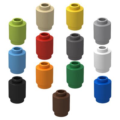MOC 3062 Accesorii High-Tech 1x1 Caramida cilindrica Caramizi normale 20 de bucăți Bloc de construcție de modele Jucării educaționale Jucărie pentru oraș
