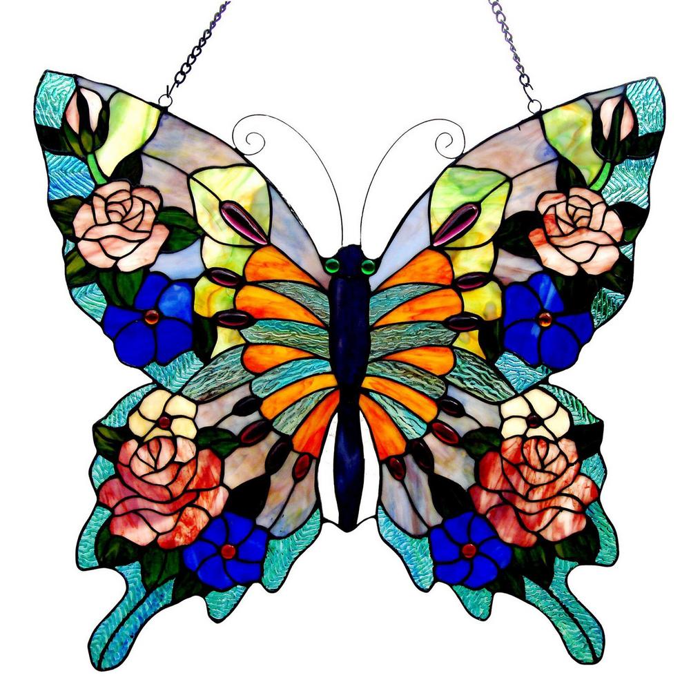 

Acrylic Butterfly Pendant Wall Decoration Creative Wall Art Crafts Colorful Stain Glass Butterfly Home Hanging Decor For Bedroom United States