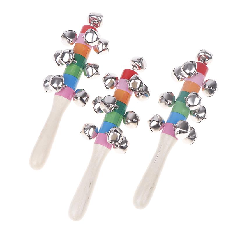 1Pc Cross Rainbow Hand Ring Colorful Ring Colorful Cross Ring Baby And Child Bell Puzzle And Early Education Toys