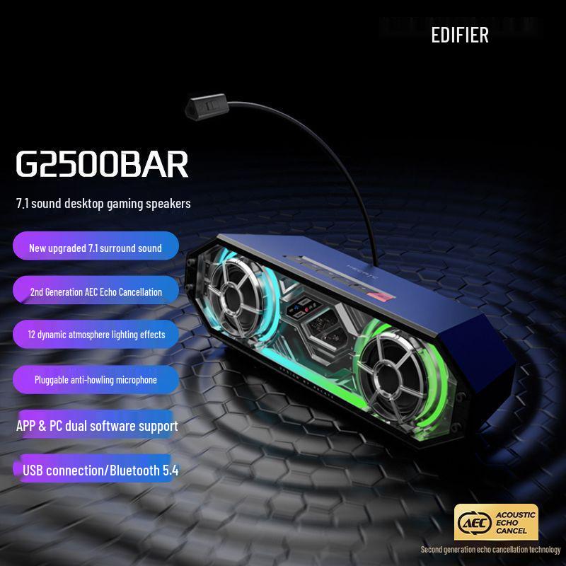 HECATE Edifier G2500BAR Desktop Gaming Bluetooth Speaker with Integrated Microphone