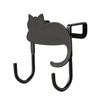 Cabinet Hooks Cute Cat No Hole Door Back Bag Hanger Drawer Small Item Hooks Clothes and Hat Hooks