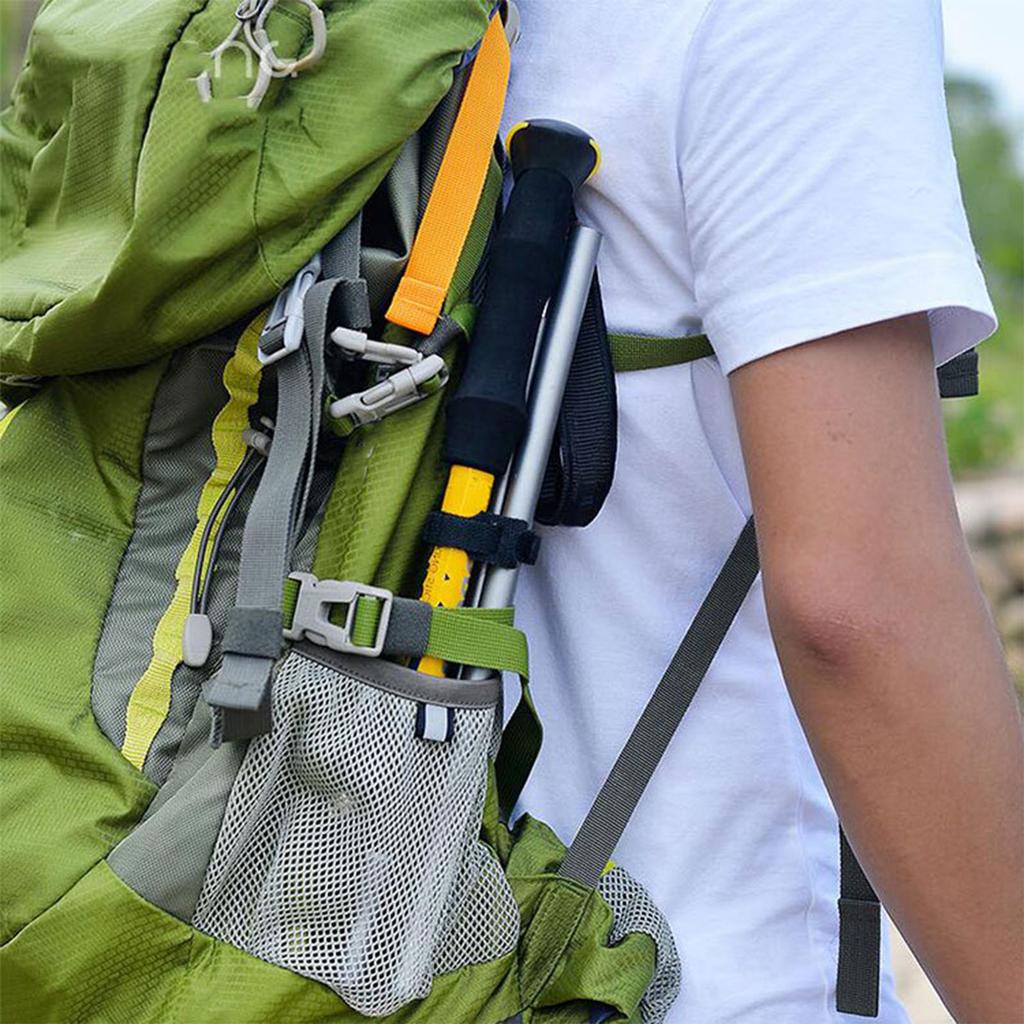 Wanderstock Aluminiumlegierung Tragbar Leicht Teleskopierbarer Wanderstock für Bergsteigen Outdoor-Einsatz Orange für 155