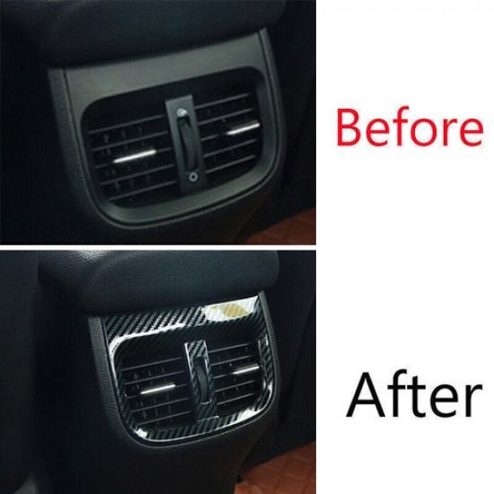 For Kia K3 Forte -2024 Steel Carbon Fiber Rear Air Outlet Vent Frame Trim 1*
