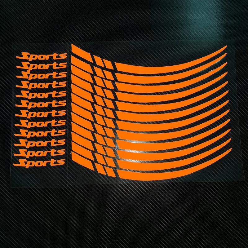 Motorcycle Wheel Rim Stripe Wheel Decal Tape Sticker 18-21 Inch Sport Wheel Decals Road Bike Reflective Sticker