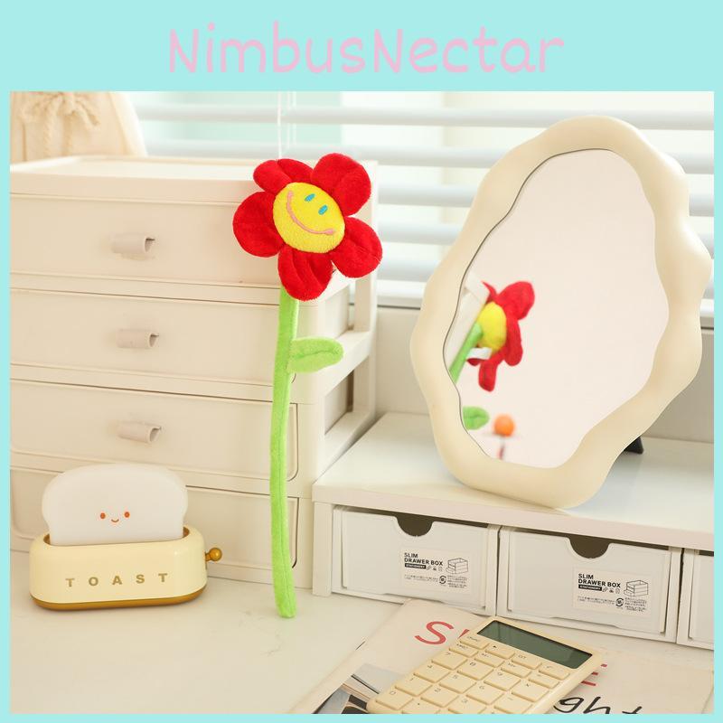 Plush Sunflower And Rose Floral Bundle With Flexible Stems For Teen Bedroom Decor And Collectors