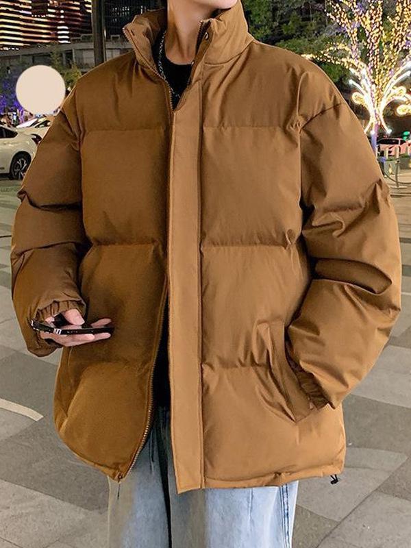 Men's 2025 Winter Stand Collar Cotton Puffer Jacket