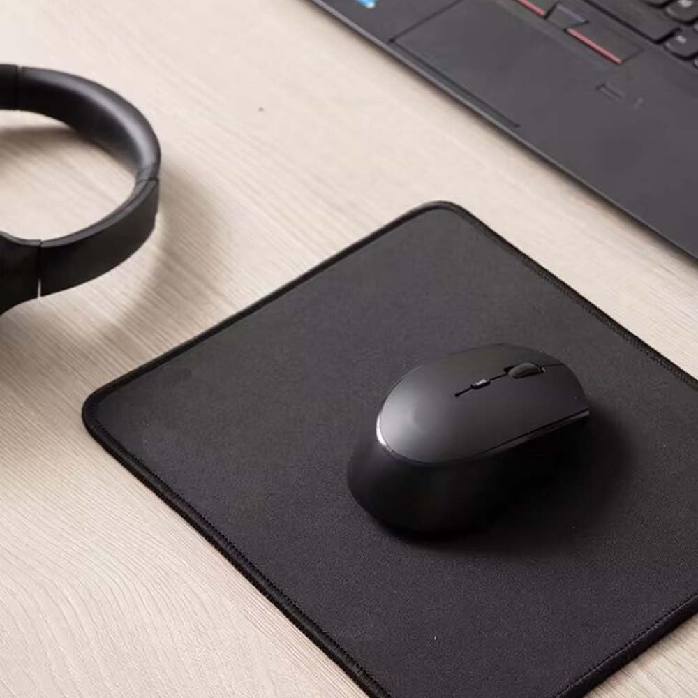 Mousepad for Laser Optical Rubber 5 220x180x1.5mm, Office, Home, Gaming, & Mousepad, Base, Small, Waterproof, Non-Slip, Non-Slip (Black, pieces)