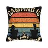 Camping Is My Therapy Pillow Case Design Pillow Cover Cute Funny Pillowcases For Sofa Couch Bed Living Room