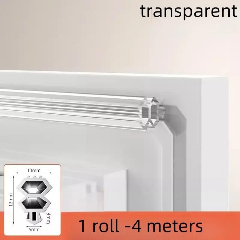 

1PC 4m/157.48inch Household Broken Bridge Aluminum Window Slot Sealing Strip Windproof Thermal Insulation Soft Rubber Strip Stri 4m прозрачный
