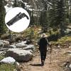METERXITY Trekking Poles - Foldable Hiking Walking Sticks, Telescoping & Folding, Unisex, Walking & Backpacking (33-37"), Black