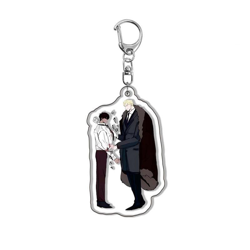 Cartoon Anime Anastasia Acrylic Keychain Fashion Students Y2K Cartoon Charm Backpack Keyring Jewelry Accessories Gift for Friend