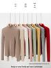 Women's Slim Fit Seamless Turtleneck Sweater - 100% Pure Cashmere, Flattering High Neck Knit Base Layer
