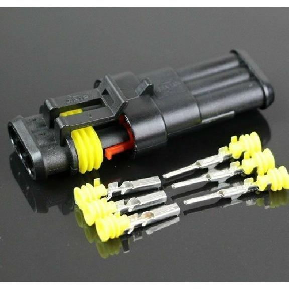 2 3 4 Pin Waterproof Electrical Wire Connector Car Truck Terminal Plug 15 Sets