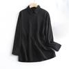 MD Women's Clothing 2023 Autumn New Arrival Fashion Minimalist Back Decoration Waisted Long-Sleeved Shirt 05108643800