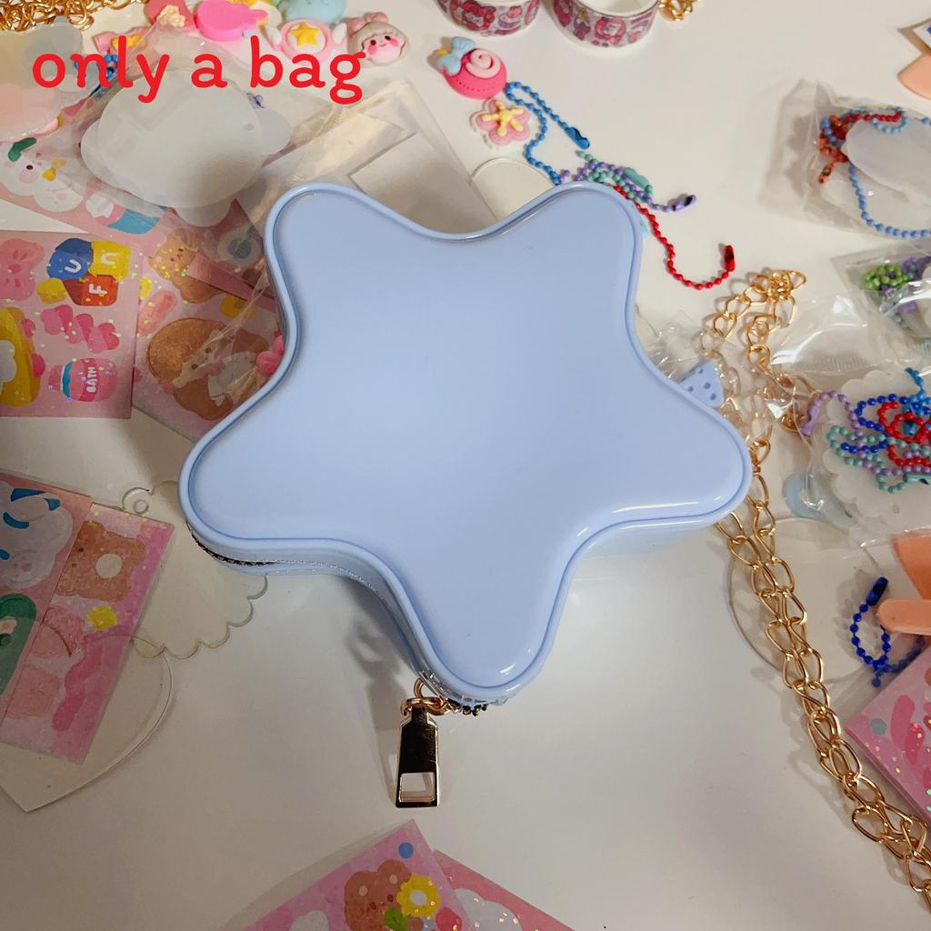 Star Appearance Heartshaped Pvc Cute Jelly Crossbody Bag For Casual Travel