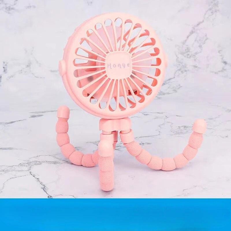 Baby Barnevogn Vifte Håndholdt Oppladbar USB Bladløs Små Sammenleggbare Vifter Mini Vifte Stille Bord Utendørs Kjøler Nakkevifte