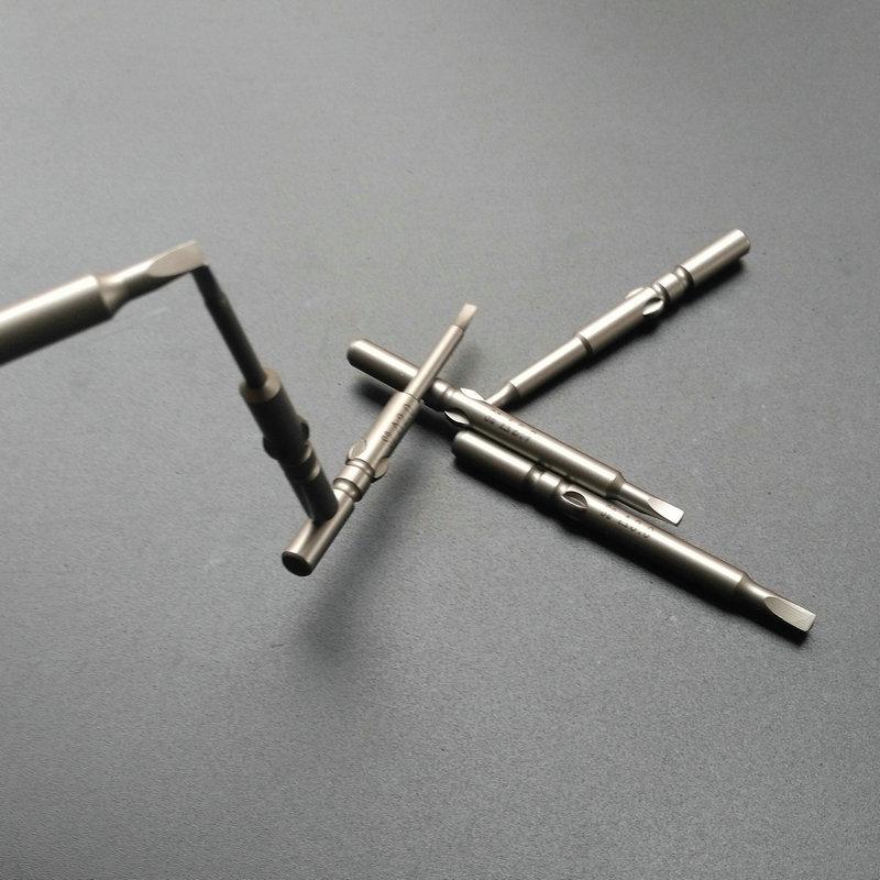 Ponta de Chave de Fenda Elétrica Triangular 801, Cabeça Magnética de Aço Liga S2 de Três Lados