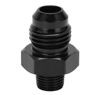 Straight Fuel Line Fitting 6AN To 1 8NPT 6061‑T6 Aluminum Adapter Connector Black Car Accessories