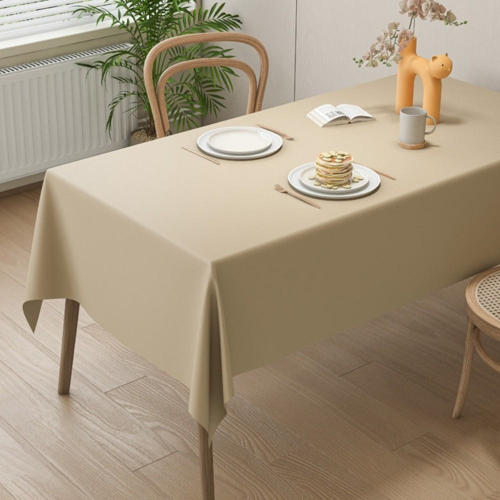 Minimalist Style Leather Tablecloth Waterproof Heat-resistant Coffee Table Cloth Easy To Clean Scratch Resistant Table Mat