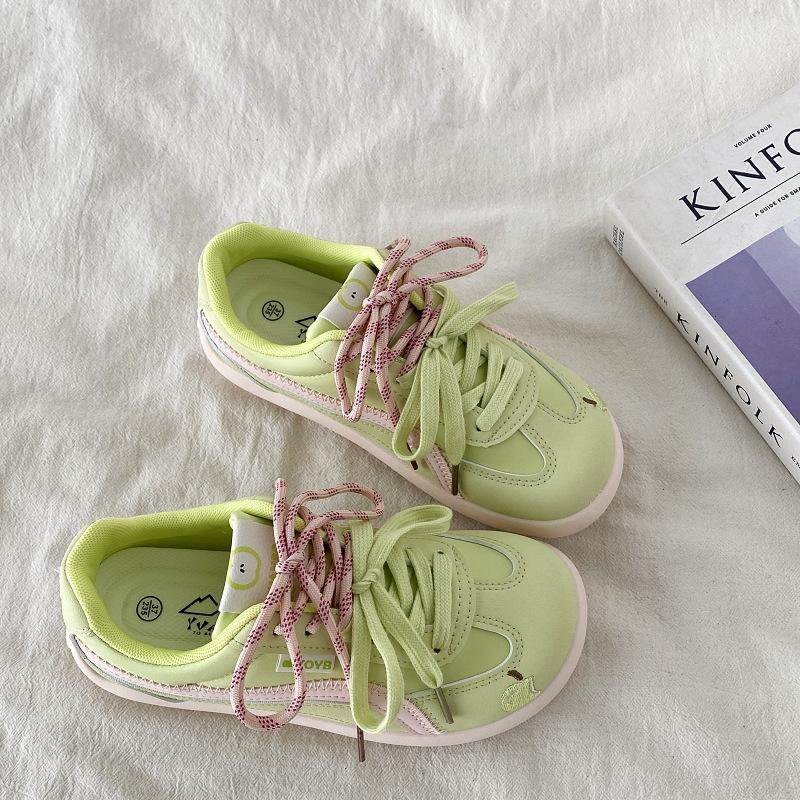 

Women s shoes big head cute wind platform white shoes women s new autumn casual student board shoes women 35 зелёный