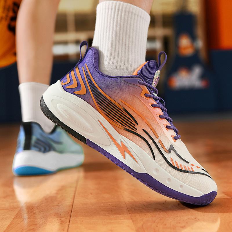 Outdoor Basketball Shoes Men's 2025 Summer and Autumn New Youth Sports Shoes Basketball Class Training Shoes Men's Actual Combat Couples